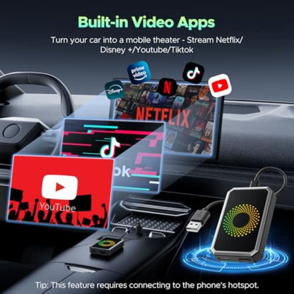 Lamtto 3-in-1 Wireless CarPlay Box