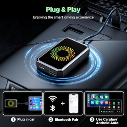 Lamtto 3-in-1 Wireless CarPlay Box