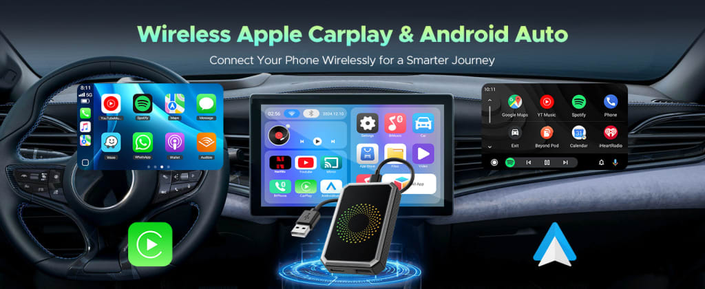 Lamtto 3-in-1 Wireless CarPlay Box