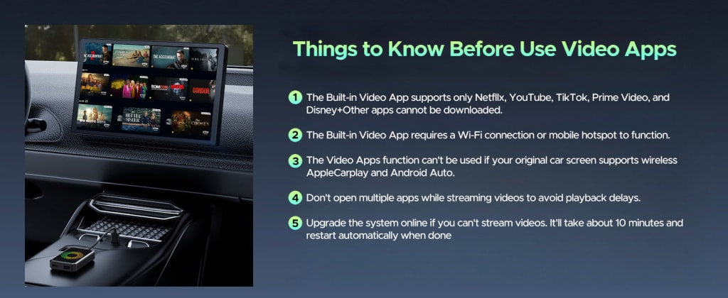 Lamtto 3-in-1 Wireless CarPlay Box